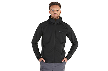 Image of Marmot Leconte Full Zip Hoody - Mens, Black, Small, M15383-001-S