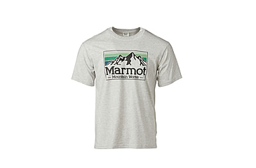 Image of Marmot MMW Gradient Short Sleeve Tee - Mens, Light Grey Heather, Medium, M14823-8626-M