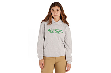 Image of Marmot MMW Hoody - Womens, Light Grey Heather, Large, M15595-8626-L