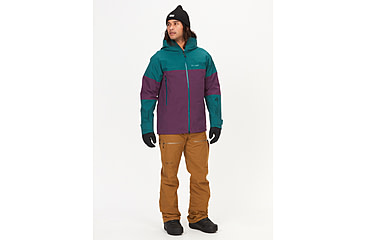 Image of Marmot Orion GORE-TEX Jacket - Mens, Dark Jungle/Purple Fig, Small, M13113-22482-S