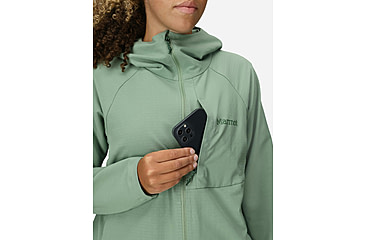 Image of Marmot Pinnacle DriClme Hoody - Womens, Agate Green, XS, M15395-24373XS