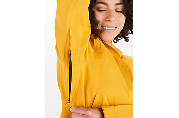 Image of Marmot PreCip Eco Pro Jacket - Women's, Large, Golden Sun, M12389-9057-L