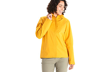 Image of Marmot PreCip Eco Pro Jacket - Women's, Large, Golden Sun, M12389-9057-L