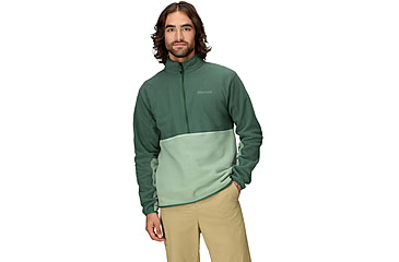 Image of Marmot Rocklin 1/2 Zip - Mens, Juniper Green/Agate Green, Large, M12650-24399L
