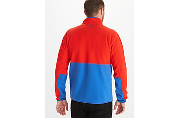 Image of Marmot Rocklin 1/2 Zip - Mens, Victory Red/Trail Blue, Large, M12650-21750-L