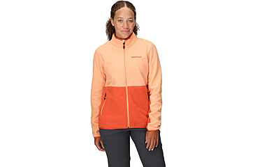 Image of Marmot Rocklin Full Zip Jacket - Womens, Fresh Apricot/Ginger Blossom, S, M12402-24406S