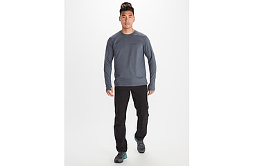 Image of Marmot Windridge Long Sleeve T-Shirt - Mens, Steel Onyx, 2XL, M14153-1515-XXL