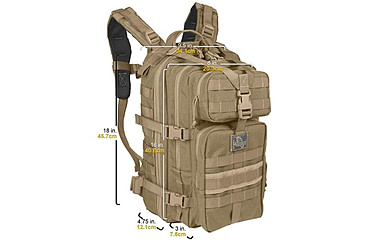 Image of Maxpedition Falcon-II Backpack w/ Reservoir Hang-Tab - Khaki 0513K
