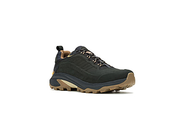 Image of Merrell Moab Speed 2 Leather WP Hiking Shoes - Mens, Black, 10.5 US, J037783-10.5