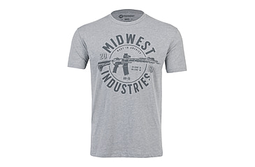 Image of Midwest Industries AR Coordinate T-Shirt, Dark Heather Grey, Large, MI-TEE-ARCOORD-LARGE