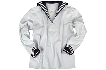 Image of MIL-TEC Navy Middy Shirt - Men's, Blue/White, 3XL, 10950007-907