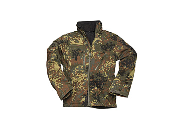 Image of MIL-TEC Softshell Jacket - Men's, Flecktarn Camo, Extra Large, 10864021-905