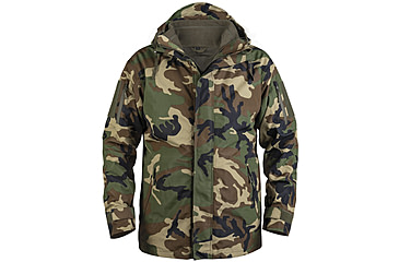 Image of MIL-TEC Gen II Trilam Wet Weather Jacket w/Fleece Liner - Mens, Woodland Camo, Small, 10616020-902