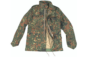Image of MIL-TEC M65 Field Jacket w/Liner - Men's, Flecktarn Camo, 3XL, 10315021-907