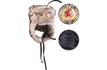 Image of MIL-TEC Shapka Winter Hat, Brown, Medium, 12104009-903