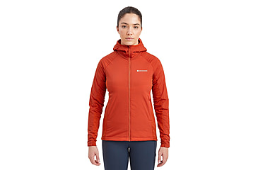 Image of Montane Fireball Lite Hoodie - Womens, Saffron Red, Medium, FFILHSAFM15