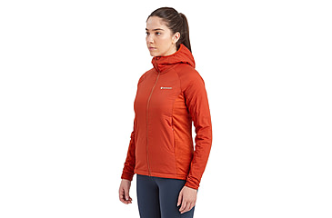 Image of Montane Fireball Lite Hoodie - Womens, Saffron Red, Medium, FFILHSAFM15