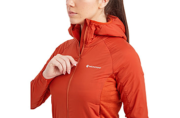 Image of Montane Fireball Lite Hoodie - Womens, Saffron Red, Medium, FFILHSAFM15