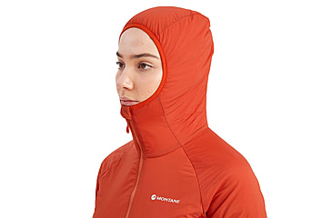 Image of Montane Fireball Lite Hoodie - Womens, Saffron Red, Medium, FFILHSAFM15