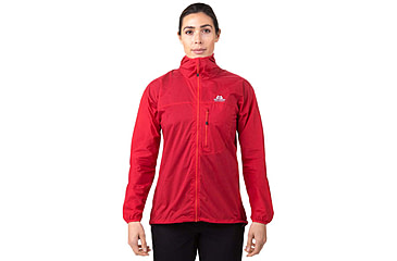 Image of Mountain Equipment Aerofoil Full Zip Jacket - Womens, Capsicum Red, 16 UK/12 US, ME-004680-ME-01559-16