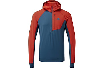 Image of Mountain Equipment Aiguille Hooded Top - Mens, Dusk/RedRock, Small, ME-007145 DRR-S
