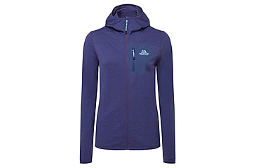 Image of Mountain Equipment Lumiko Hooded Jacket - Womens, Amethyst/Medieval, 10, Me01853Am/Me10