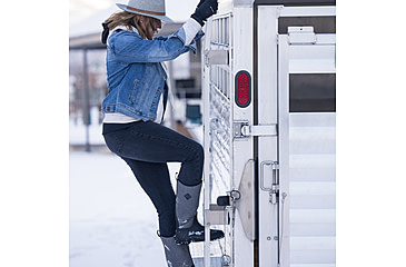 Image of Muck Boots Hale Multi-Season Boot - Womens, Black w/ Fuzzy Herringbone, 8, HAW-1HB-BLK-080