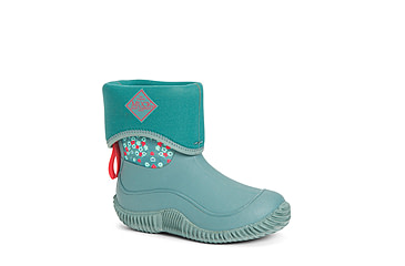 Image of Muck Boots Hale Rubber Boots - Kids, Trooper/Winter Floral, 9, KBH-2FLR-BLU-090