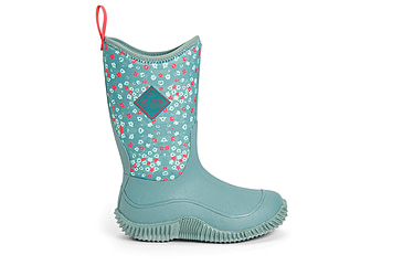 Image of Muck Boots Hale Rubber Boots - Kids, Trooper/Winter Floral, 9, KBH-2FLR-BLU-090