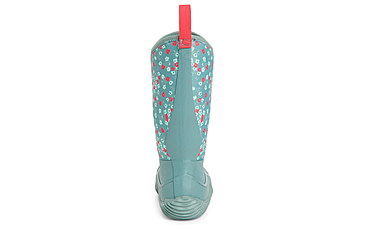 Image of Muck Boots Hale Rubber Boots - Kids, Trooper/Winter Floral, 9, KBH-2FLR-BLU-090