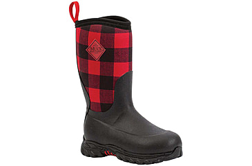 Image of Muck Boots Rugged II Outdoor Performance Boots - Kid's, Black/Buffalo Plaid, 1, RG2-6PLD-RED-010