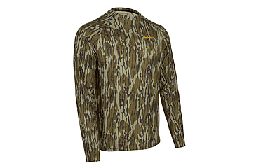 Image of Muddy TRX Base Layer Crew Top - Mens, Mossy Oak Bottomland, LARGE, MUD-BL-CRW-MOB-L