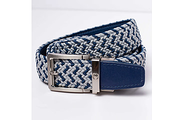 Image of Nexbelt Braided Belt, Navy/Grey, Up to 50&quot; Waist, PCD5068