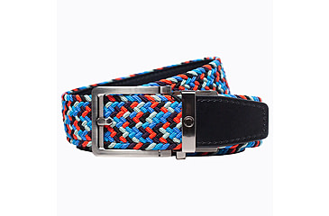 Image of Nexbelt Braided Belt, Red/Grey/Blue, Up to 50&quot; Waist, PCD4788