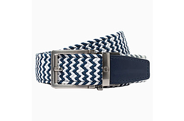 Image of Nexbelt Braided Belt, Zigzag Navy, Up to 50&quot; Waist, PCD4795