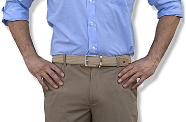 Image of Nexbelt Braided Dress Belt, Tan, 1.375in, PCD8100