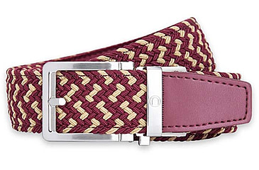 Image of Nexbelt Braided Golf Belt, Garnet/Gold, PCD0421