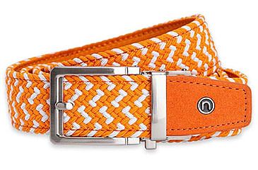 Image of Nexbelt Braided Golf Belt, Orange/White, PCD3583