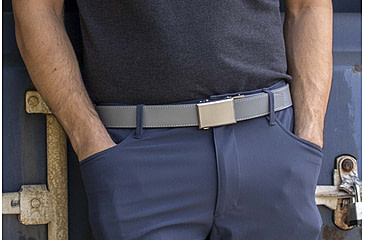 Image of Nexbelt Go-In Beveled Shield Belt, Grey, PGG7523