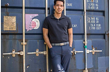 Image of Nexbelt Go-In Beveled Shield Belt, Grey, PGG7523