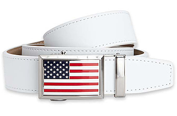 Image of Nexbelt USA Heritage Golf Belt, White, PCE3361