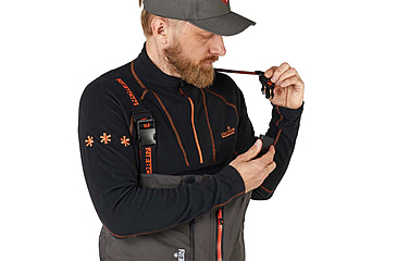 Image of Norfin Pro Dry 3 Rain Bibs - Men's, Brown Black, 2XL, 514705-XXL