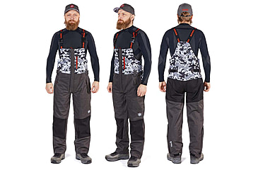 Image of Norfin Pro Dry 3 Rain Bibs - Men's, Camo, Medium, 514902-M