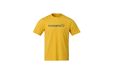 Image of Norrona /29 Cotton Norrna Viking T-Shirt - Mens, Calendula, Medium, 3422-21-5566-M