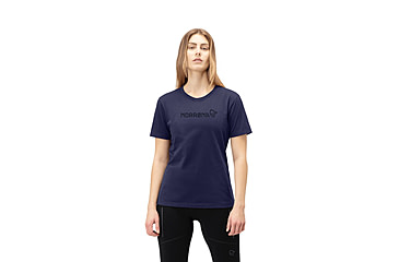Image of Norrona /29 Cotton Norrna Viking T-Shirt - Womens, Indigo Night, Medium, 3424-21-2295-M