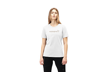 Image of Norrona /29 Cotton Norrna Viking T-Shirt - Womens, Pure White, Large, 3424-21-9000-L