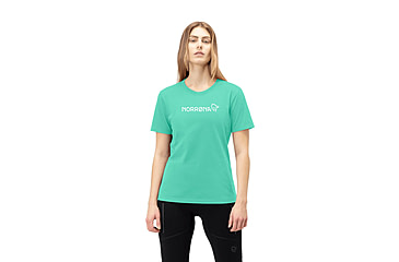 Image of Norrona /29 Cotton Norrna Viking T-Shirt - Womens, Winter Green, Extra Small, 3424-21-3009-XS