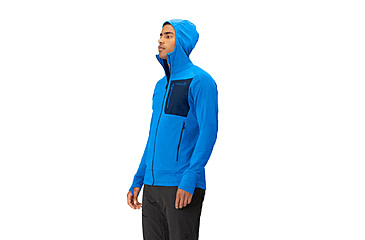 Image of Norrona Falketind Power Grid Hooded Jacket - Mens, Skydiver, Medium, 1810-23-2336-M