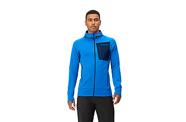 Image of Norrona Falketind Power Grid Hooded Jacket - Mens, Skydiver, Medium, 1810-23-2336-M