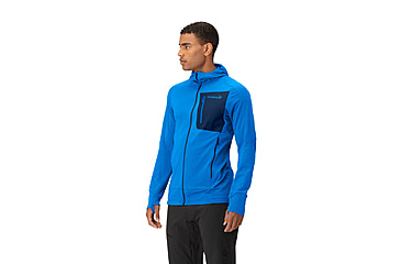 Image of Norrona Falketind Power Grid Hooded Jacket - Mens, Skydiver, Medium, 1810-23-2336-M